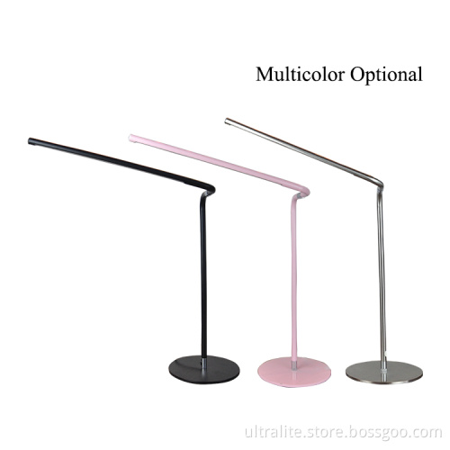 Modern Simple And Easy Led Desk Lamp Slim Shape Table Lighting Tube Lighting For Student